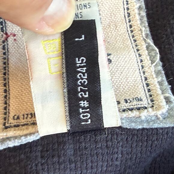 Buffalo David Bitton Sweatshirt Jacket Mens L Gray Distressed Look Printed Logo - Picture 16 of 16